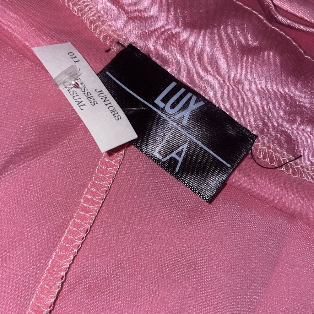 Lux LA Pink elegant wrap dress -NWT - Picture 5 of 6